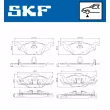 SKF VKBP 80158 A - Jeu de 4 plaquettes de frein avant