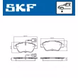 SKF VKBP 80173 E - Jeu de 4 plaquettes de frein avant