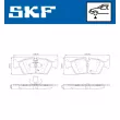 SKF VKBP 80180 - Jeu de 4 plaquettes de frein avant