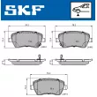 SKF VKBP 80182 A - Jeu de 4 plaquettes de frein avant