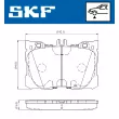 SKF VKBP 80190 - Jeu de 4 plaquettes de frein avant
