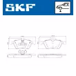 SKF VKBP 80205 - Jeu de 4 plaquettes de frein avant