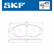 SKF VKBP 80213 - Jeu de 4 plaquettes de frein avant