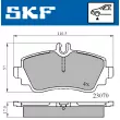 SKF VKBP 80220 - Jeu de 4 plaquettes de frein avant
