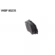 SKF VKBP 80235 - Jeu de 4 plaquettes de frein avant