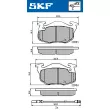 SKF VKBP 80238 E - Jeu de 4 plaquettes de frein avant