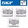 SKF VKBP 80247 A - Jeu de 4 plaquettes de frein avant