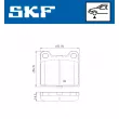 SKF VKBP 80248 - Jeu de 4 plaquettes de frein avant