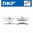 SKF VKBP 80260 - Jeu de 4 plaquettes de frein avant