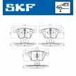SKF VKBP 80272 - Jeu de 4 plaquettes de frein avant