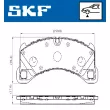 SKF VKBP 80293 - Jeu de 4 plaquettes de frein avant