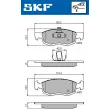 SKF VKBP 80294 - Jeu de 4 plaquettes de frein avant