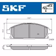 SKF VKBP 80296 - Jeu de 4 plaquettes de frein avant