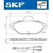 SKF VKBP 80299 E - Jeu de 4 plaquettes de frein avant