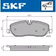 SKF VKBP 80306 - Jeu de 4 plaquettes de frein avant