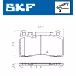 SKF VKBP 80312 - Jeu de 4 plaquettes de frein avant