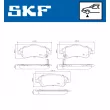 SKF VKBP 80318 A - Jeu de 4 plaquettes de frein avant