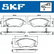 SKF VKBP 80322 A - Jeu de 4 plaquettes de frein avant