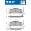 SKF VKBP 80331 A - Jeu de 4 plaquettes de frein avant