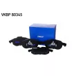 Jeu de 4 plaquettes de frein avant SKF [VKBP 80345]