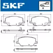 SKF VKBP 80346 A - Jeu de 4 plaquettes de frein avant