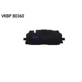 Jeu de 4 plaquettes de frein avant SKF VKBP 80360 pour AUDI Q5 SQ5 TDI - 341cv
