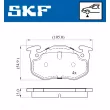 SKF VKBP 80387 E - Jeu de 4 plaquettes de frein avant