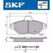 SKF VKBP 80423 E - Jeu de 4 plaquettes de frein avant