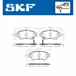 SKF VKBP 80437 A - Jeu de 4 plaquettes de frein avant