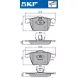 SKF VKBP 80455 - Jeu de 4 plaquettes de frein avant