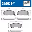 SKF VKBP 80511 A - Jeu de 4 plaquettes de frein avant
