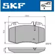 SKF VKBP 80513 - Jeu de 4 plaquettes de frein avant