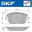 SKF VKBP 80517 - Jeu de 4 plaquettes de frein avant