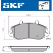 SKF VKBP 80522 - Jeu de 4 plaquettes de frein avant