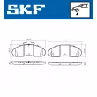 SKF VKBP 80526 - Jeu de 4 plaquettes de frein avant
