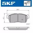 SKF VKBP 80542 - Jeu de 4 plaquettes de frein avant