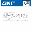 SKF VKBP 80580 E - Jeu de 4 plaquettes de frein avant