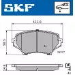 SKF VKBP 80592 A - Jeu de 4 plaquettes de frein avant