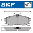 SKF VKBP 80603 - Jeu de 4 plaquettes de frein avant