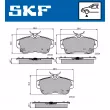 SKF VKBP 80605 A - Jeu de 4 plaquettes de frein avant