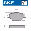 SKF VKBP 80608 - Jeu de 4 plaquettes de frein avant