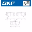 SKF VKBP 80614 A - Jeu de 4 plaquettes de frein avant