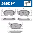 SKF VKBP 80619 A - Jeu de 4 plaquettes de frein avant