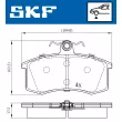 SKF VKBP 80626 - Jeu de 4 plaquettes de frein avant