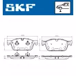 SKF VKBP 80632 - Jeu de 4 plaquettes de frein avant