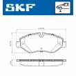 SKF VKBP 80633 E - Jeu de 4 plaquettes de frein avant