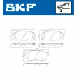 SKF VKBP 80637 A - Jeu de 4 plaquettes de frein avant