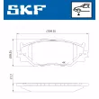 SKF VKBP 80684 - Jeu de 4 plaquettes de frein avant