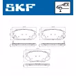 SKF VKBP 80832 A - Jeu de 4 plaquettes de frein avant