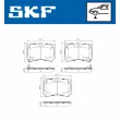 SKF VKBP 80853 A - Jeu de 4 plaquettes de frein avant